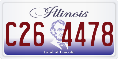 IL license plate C264478