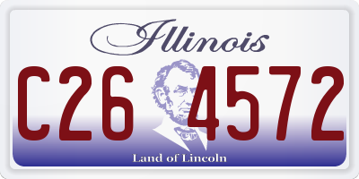 IL license plate C264572