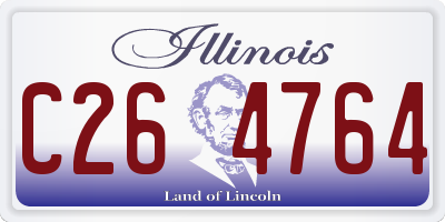 IL license plate C264764