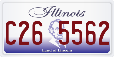 IL license plate C265562