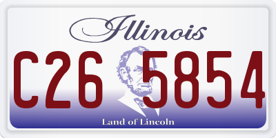 IL license plate C265854