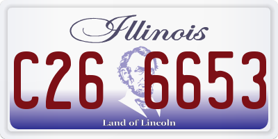 IL license plate C266653