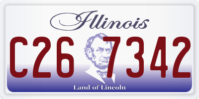 IL license plate C267342
