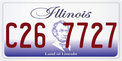 IL license plate C267727