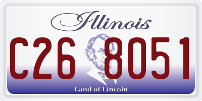 IL license plate C268051