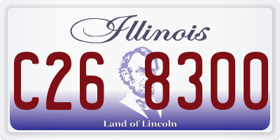 IL license plate C268300