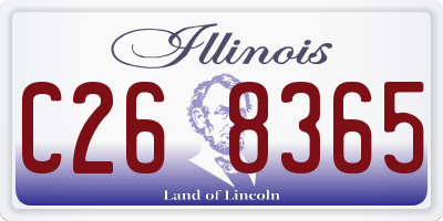 IL license plate C268365