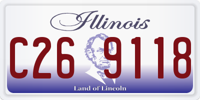 IL license plate C269118
