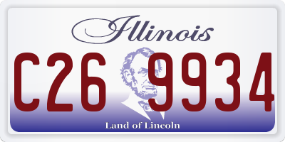 IL license plate C269934