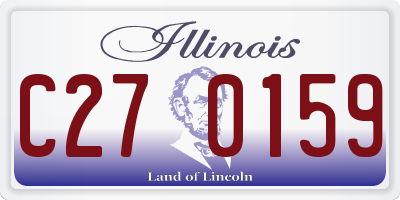 IL license plate C270159