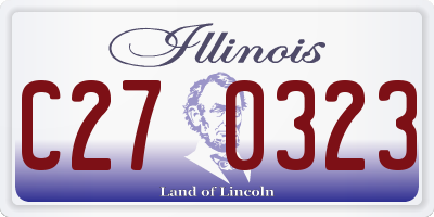 IL license plate C270323