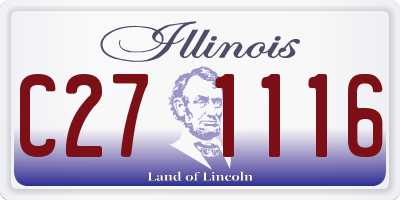 IL license plate C271116