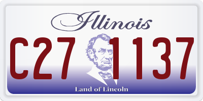 IL license plate C271137