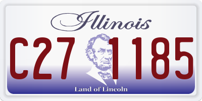 IL license plate C271185