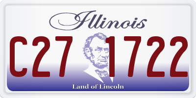 IL license plate C271722