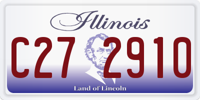 IL license plate C272910