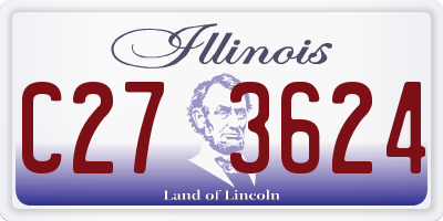 IL license plate C273624