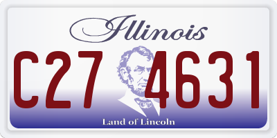 IL license plate C274631