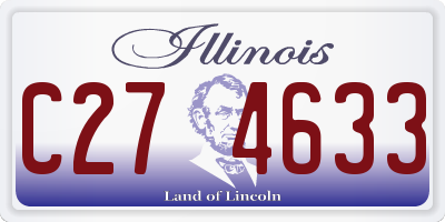 IL license plate C274633