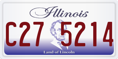 IL license plate C275214