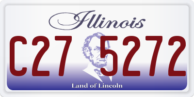IL license plate C275272