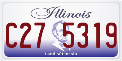 IL license plate C275319