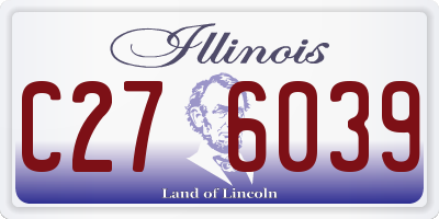 IL license plate C276039
