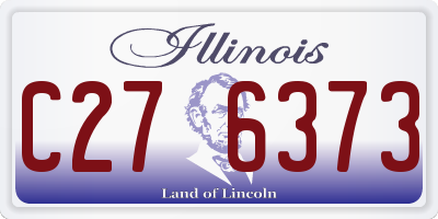IL license plate C276373