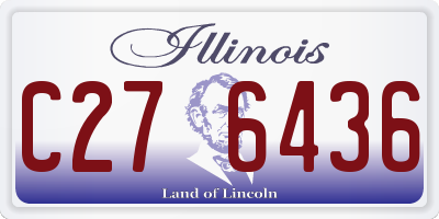 IL license plate C276436