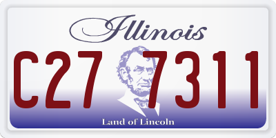 IL license plate C277311