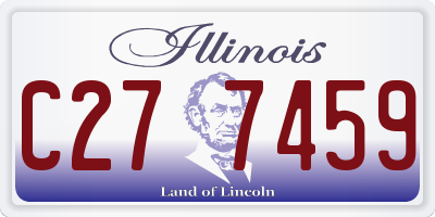 IL license plate C277459