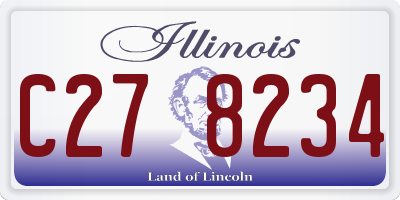 IL license plate C278234