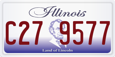 IL license plate C279577