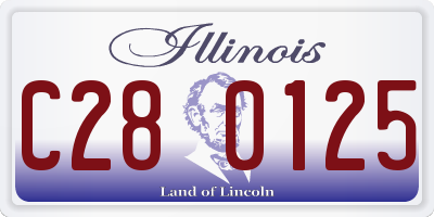 IL license plate C280125