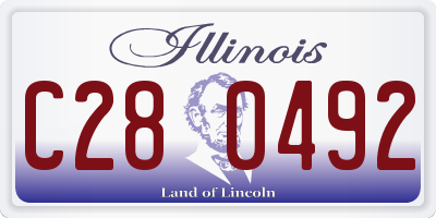 IL license plate C280492