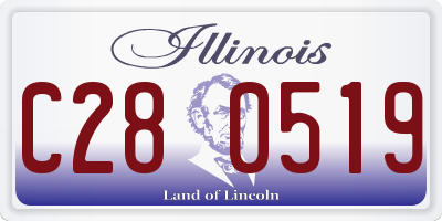 IL license plate C280519