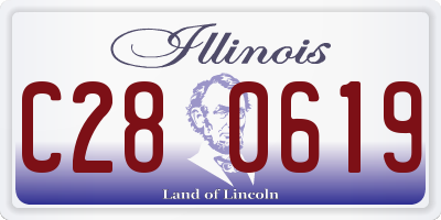 IL license plate C280619