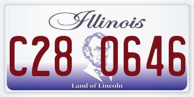 IL license plate C280646