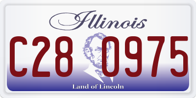 IL license plate C280975