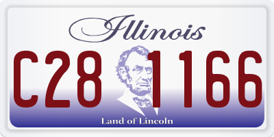 IL license plate C281166