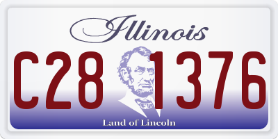 IL license plate C281376