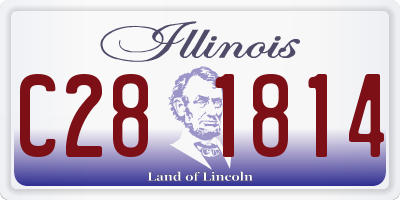IL license plate C281814