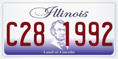 IL license plate C281992