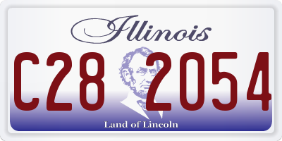 IL license plate C282054