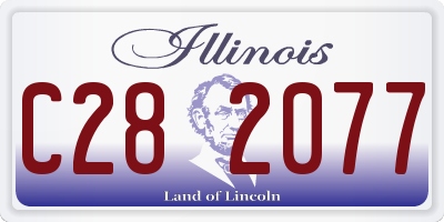 IL license plate C282077