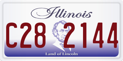 IL license plate C282144
