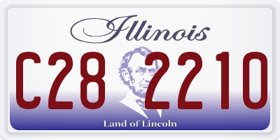 IL license plate C282210