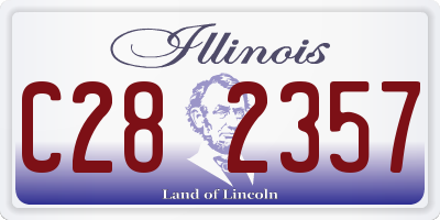 IL license plate C282357