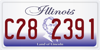IL license plate C282391