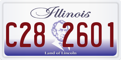 IL license plate C282601
